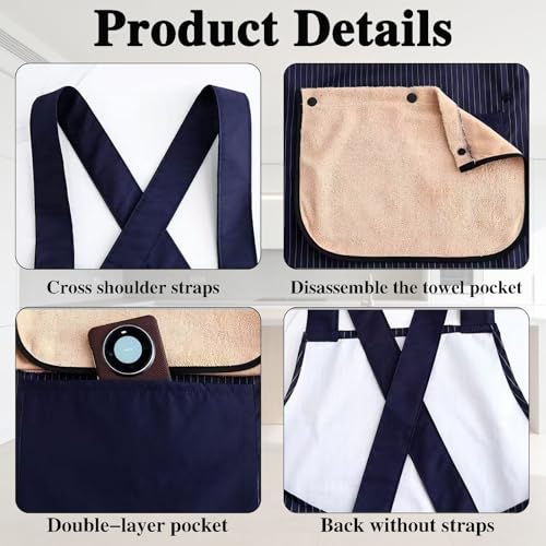 3 Pack Apron with Towel Attached
