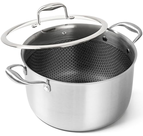 Tri ply Stainless Steel Stock Pot (8 Quarts)