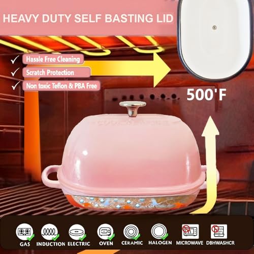 Cast Iron Bread Oven (Pink / 6QT)