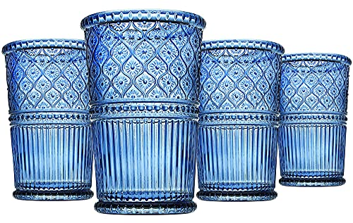 Highball Drinking Glasses (12 fl oz / Blue)