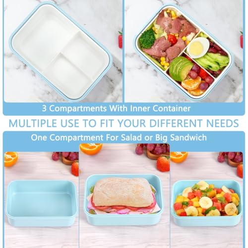 Bento Boxes for Adults (Light Blue)