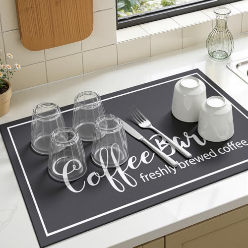 Dish Drying Mat (DarkGrey / 18" x 24")