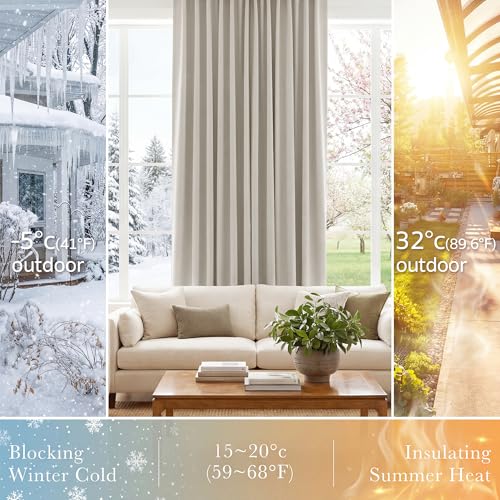 Cream Draperies & Curtains (Cream / 42"W x 36"L (Pack of 2))