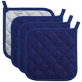 4 Pack Pot Holders for Kitchen Clearance (Dark Blue / 4 pack)