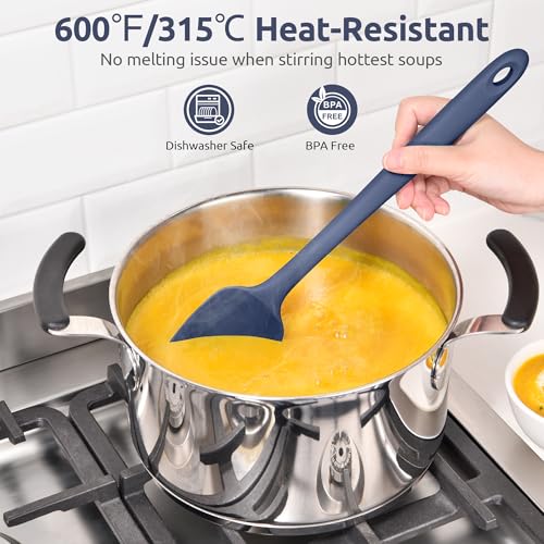 14" Long Silicone Spoonula (Midnight Blue / 14.17in (spoon spatula))