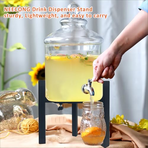 Drink Dispensers Stand For Party. Universal Beverage Dispensers Stand Adjustment Range 7.1 to 11.5 inches Wide