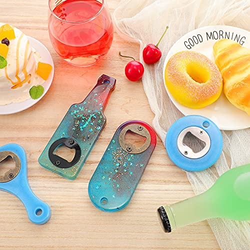 15 Set Bottle Opener Inserts Stainless Steel Insert with Screws Screwdriver