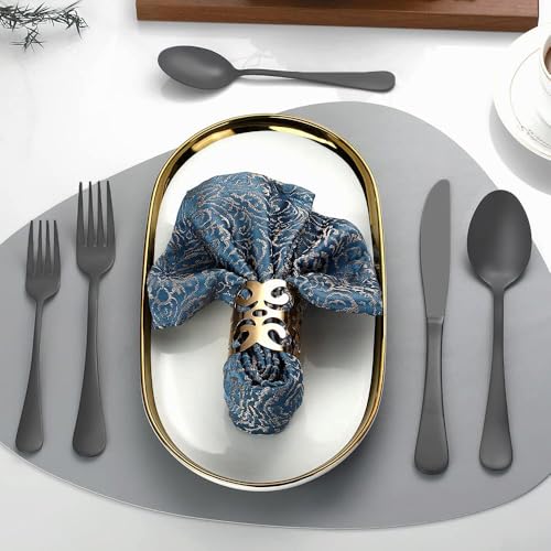 Matte Black Silverware Set for 8 (Matte Black)