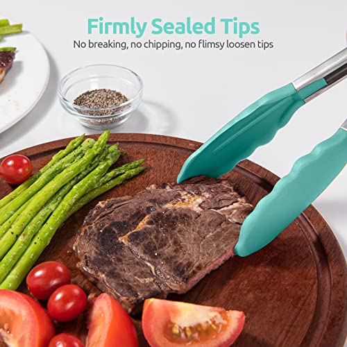 Kitchen Tong for Cooking (Aqua Sky / 9 inch)