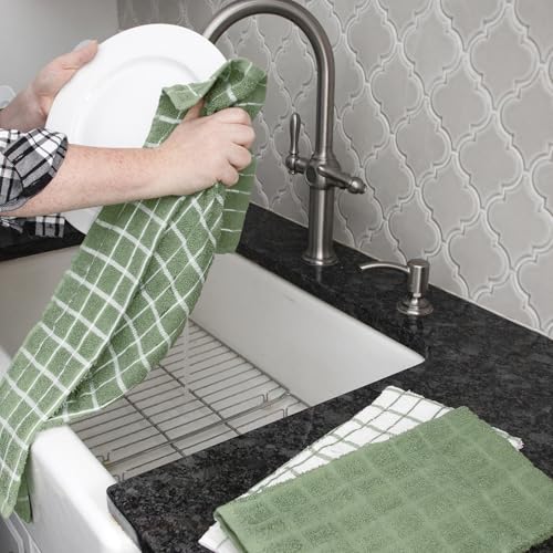 Premium 3 Pack Kitchen Towel & 6 (Juniper / 9-Pack Bundle)