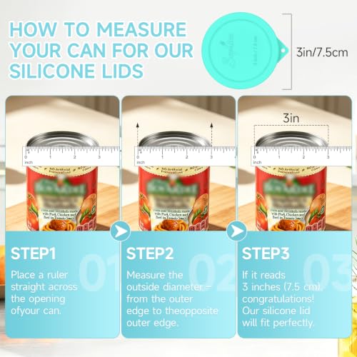 4PCS 3 inch Silicone Can Lids (3inch/7.5cm)