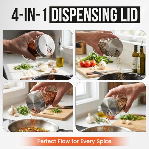 Mason Jar Shaker Lids Stainless Steel (Regular Mouth)