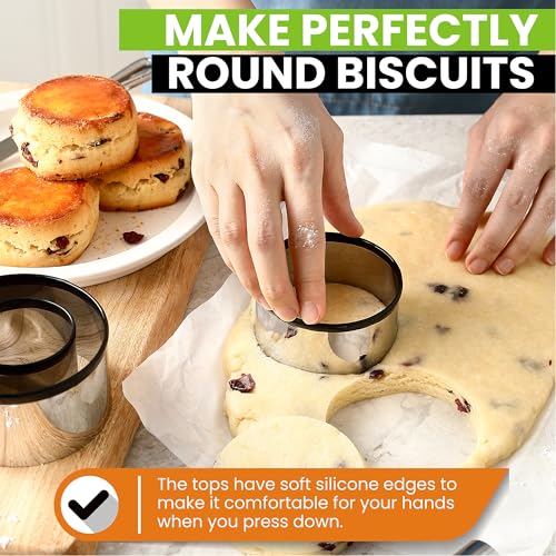 Stainless Steel Dough Blender & Biscuit Cutter Set for Baking