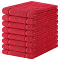 100% Cotton Kitchen Towels 18"x28" (Red / 18 x 28 - 8 Pack)