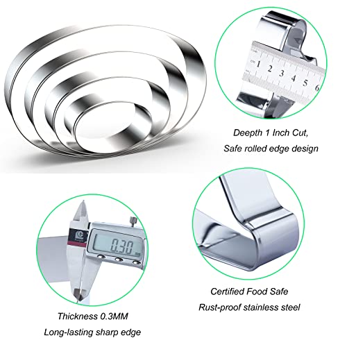 Oval Cookie Cutter Set Large (Oval)