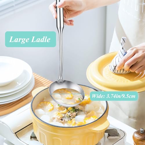 Soup Ladle and Slotted Spoon Set of 2 (2PCS)