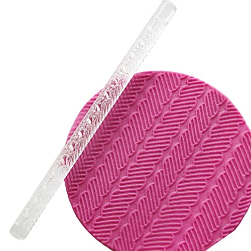 Acrylic Rolling Pin with 28 Patterns (52003 stripes)