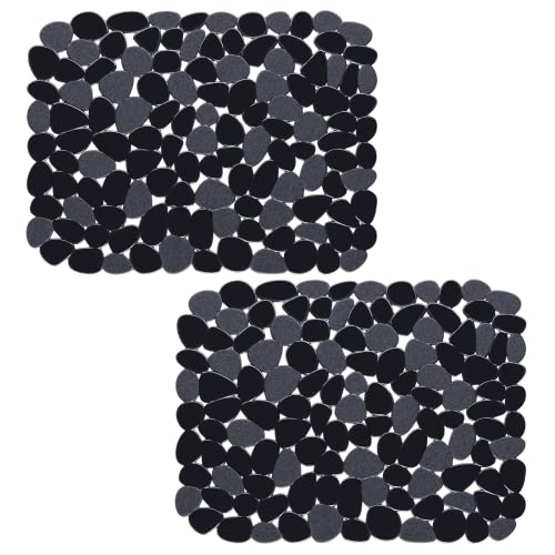 Pebble Sink Mat for Stainless Steel (Black)