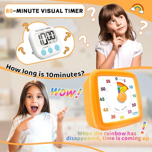 Visual Timer for Kids 60 Minute (Orange)