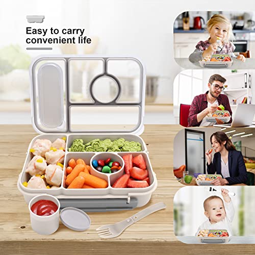 Bento Box Adult Lunch Box Kids (White)