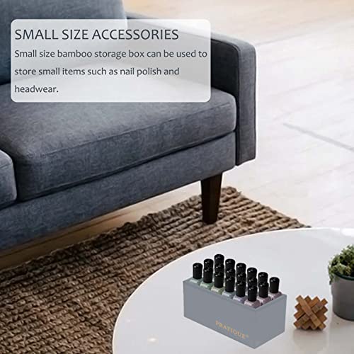 Bamboo Drawer Organizer (Grey / 12*5.9*2.6 inch)