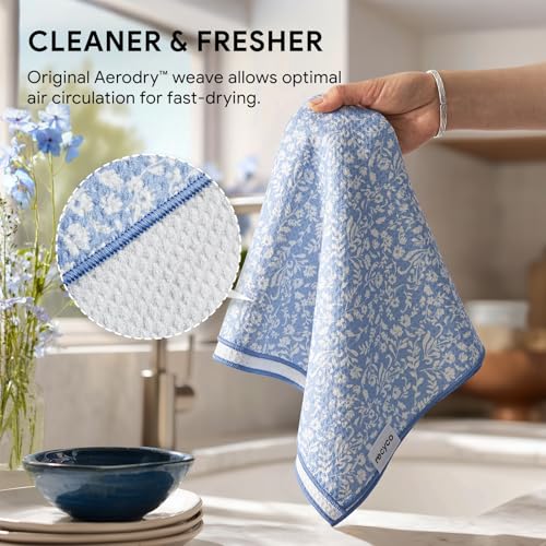 Waffle Kitchen Towel Set of 2 (Hydrangea Ball)