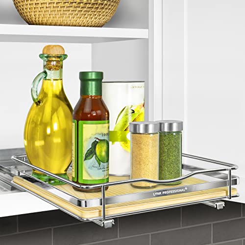 lite™ Pull Out Spice Organization for Cabinets (Wood / 10-1/4" - 1 Tier)
