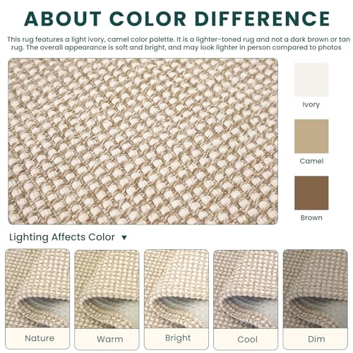 Runners for Hallways 3x10 ft Washable Kitchen Runner Non Slip Rubber Backed Hallway Rugs Cotton Entryway Runner Rug for Indoor Hall (Oatmeal Beige / 3' x 10' (Runner))