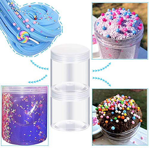 15 Pack 6oz Clear Plastic Jars Wide