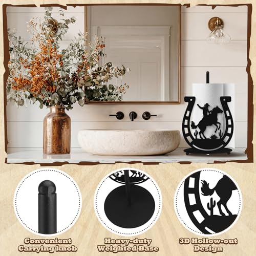 Horseshoe Western Paper Towel Holder (Horseshoe)