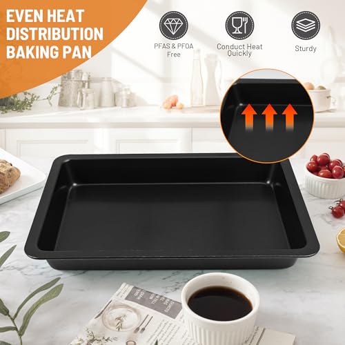 Sheet Cake Pan with Lid (Black)