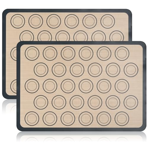 Macaron Silicone Baking Mats (Gray with Circles 0.4mm)
