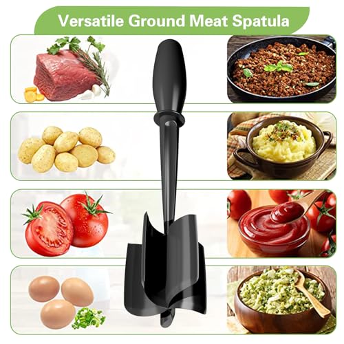 Meat Chopper 5 Curve Blades Ground Beef Smasher