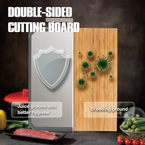 Stainless Steel Cutting Board Set of 2 for kitchen (SET of 2)