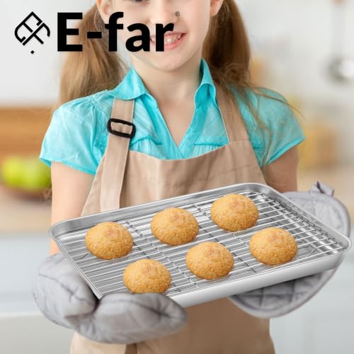 Small Baking Sheet with Wire Rack (10.5''x8.3'')