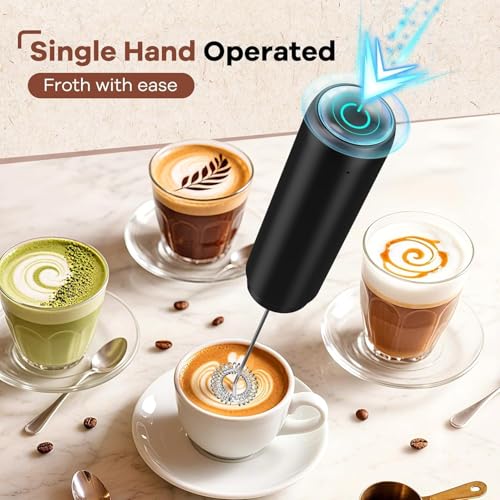 Rechargeable Milk Frother (Ebony)