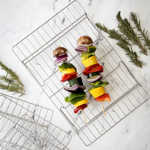 4 Tier Stackable Cooling Rack Space Saving Baking Set (15’’ x 10’’ 4-Tier)