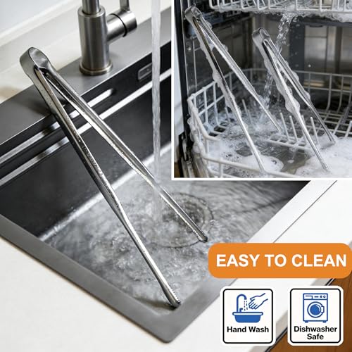 Stainless Steel Kitchen Tongs 2 Set