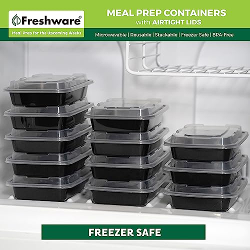 Meal Prep Containers [150 Pack] 1 Compartment with Lids (24OZ-150PK)