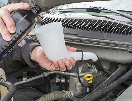 18232 Offset Funnel with Cap & Lid Black (Offset Funnel with Cap & Lid)