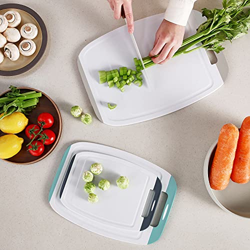 Microban Protection Cutting Board 3 Piece Set (Gray / 3pc Set - S/M/L)