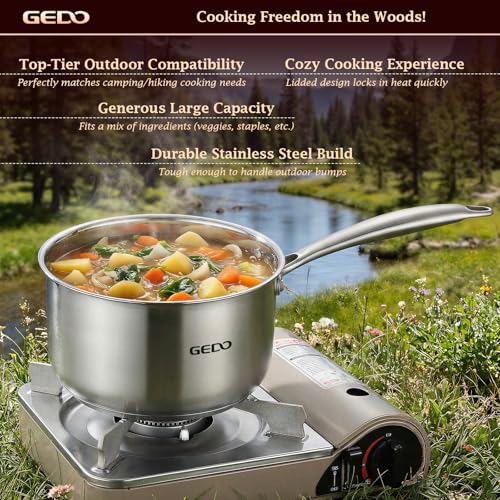 Food Grade 316L Stainless Steel Sauce Pan with Glass Lid