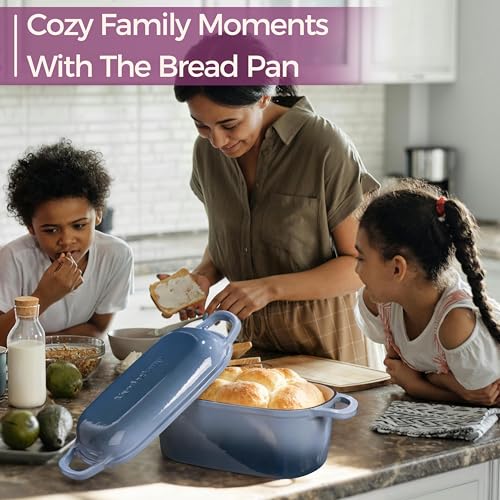 4.6 Quart Oval Dutch Oven for Bread Baking (Seasalt)