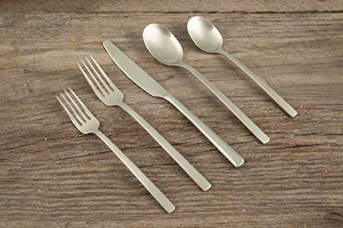 Beacon Champagne Satin 20 (Champagne Satin / 20-Piece Flatware Set)