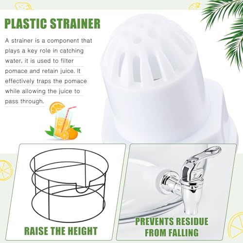 1 Pack 4 Gallon Glass Drink Dispenser for Parties Large Glass Beverage Dispenser with Stand and Spigot Leakproof Water Storage Lemonade Juice Jar Mason with Lid for Wedding Parties Kitchen (4 Gallon)