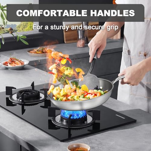12 Inch Tri Ply Stainless Steel Frying Pan