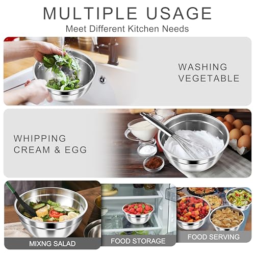 Mixing Bowls with Airtight Lids (Black / Airtight Lids)