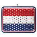 4th of July Dish Drying Mat for Kitchen Counter Patriotic Red White Blue Stars Drying Pad Microfiber Absorbent Dish Draining Mat Microfiber Independence Day Dish Drainer Rack Mats 18x24 Inch (4th of July Stars / 18" x 24")