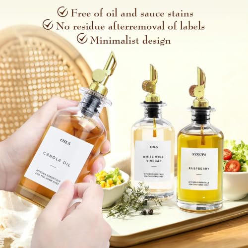 350 ML Premium Olive Oil Dispenser Bottles for Kitchen with Pourer