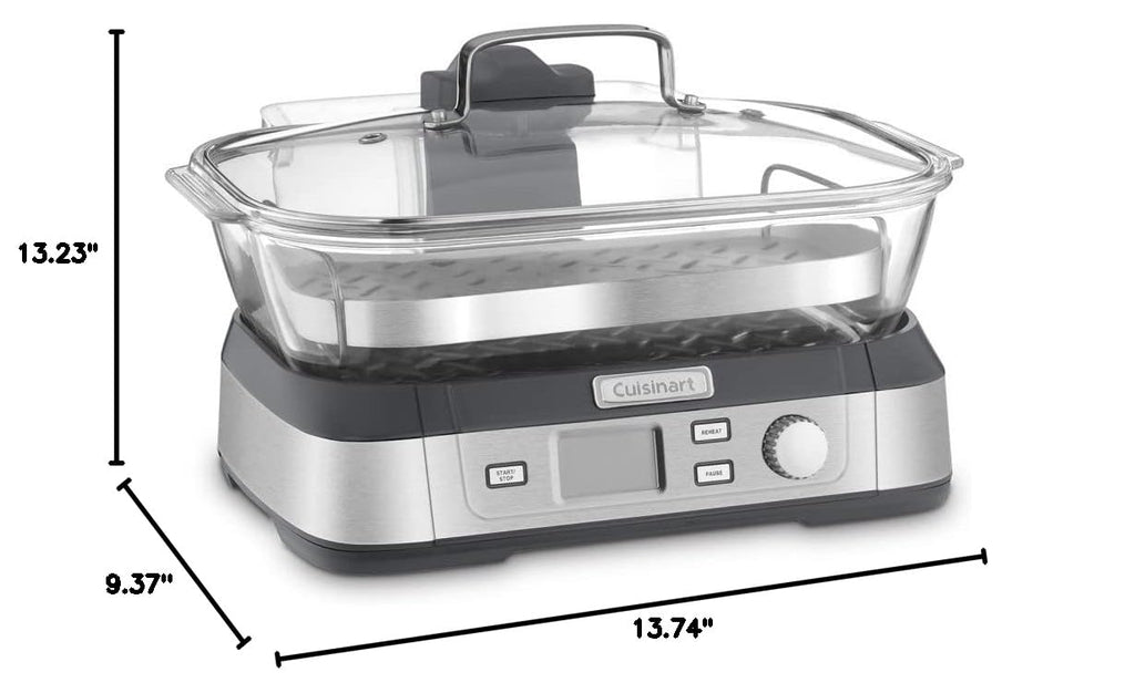 Glass Food Steamer (Stainless Steel)
